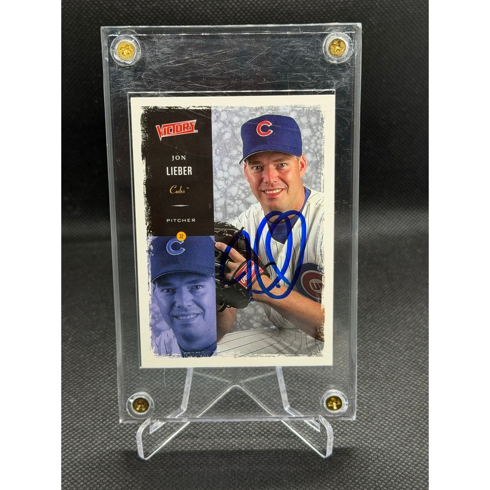2000 Upper Deck Victory Jon Lieber Signed Autograph Chicago Cubs Card #83